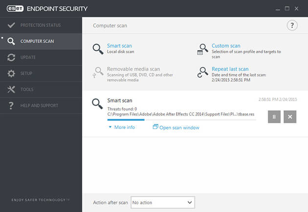 screenshot of ESET Endpoint Security